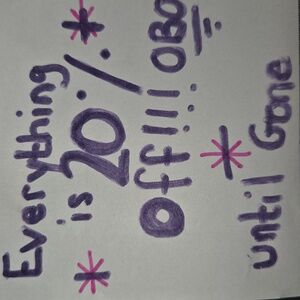 20% Off Sale Sign Or OBO